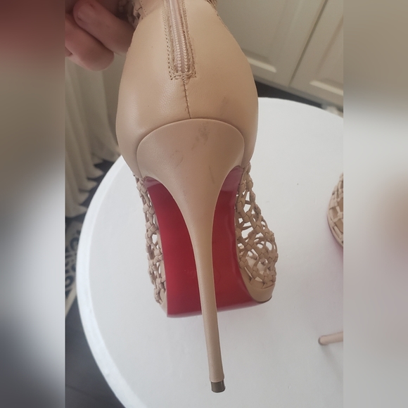 Christian Louboutin Porligat 120 Nude, sz 39 - Picture 10 of 10